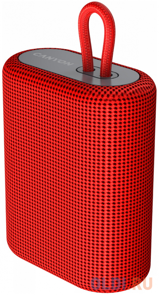 Canyon BSP-4 Bluetooth Speaker, BT V5.0, BLUETRUM AB5365A, TF card support, Type-C USB port, 1200mAh polymer battery, Red, cable length 0.42m, 114*93*