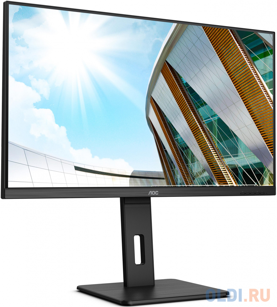 МОНИТОР 32" AOC U32P2CA Black с поворотом экрана (4K, VA, 3840x2160, 4 ms, 178°/178°, 350 cd/m, 50M:1, +2xHDMI 2.0, +DP)