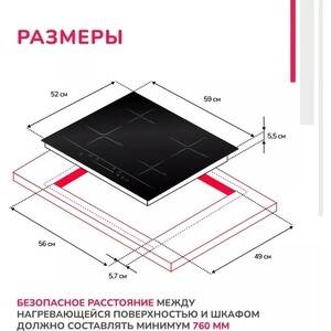 Индукционная варочная панель Simfer H60I74S002 в Москвe