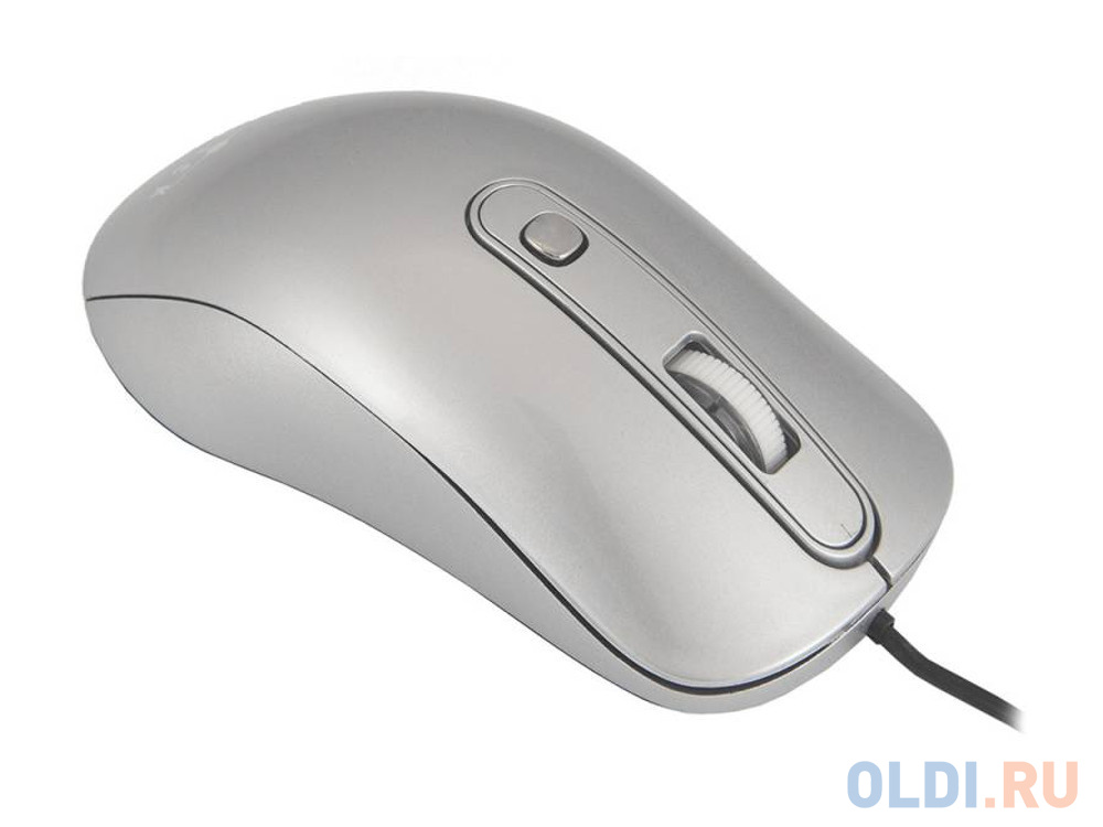 Мышь Oklick 155M silver optical (1600dpi) USB (3but)