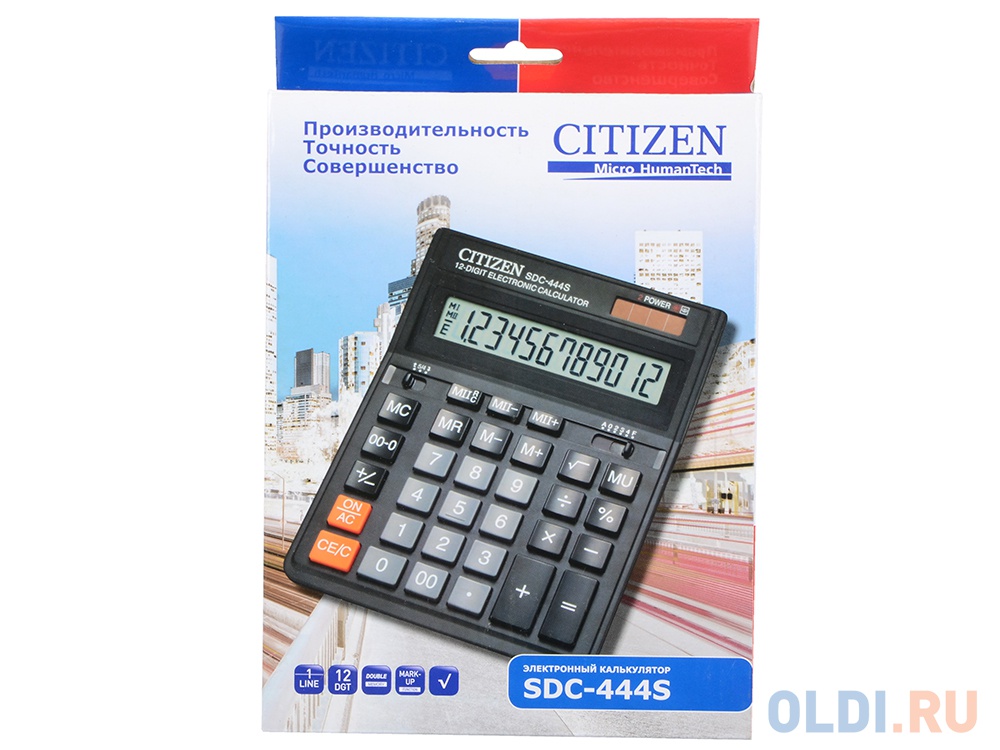 Калькулятор Citizen SDC-444S 12 разрядов