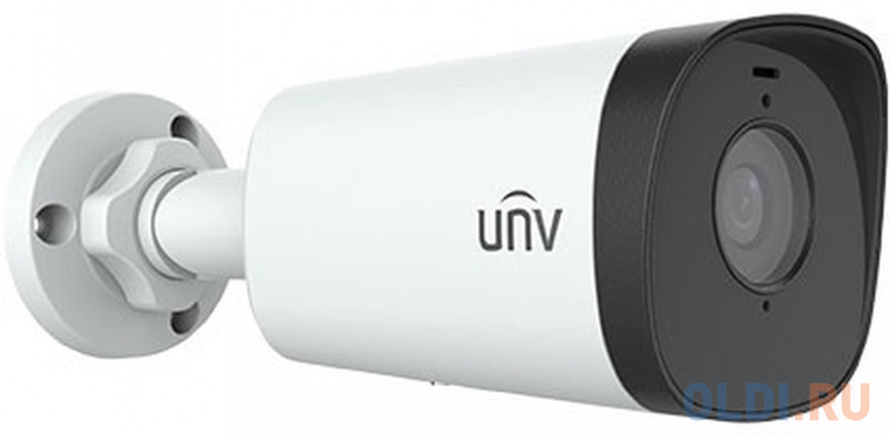 Uniview Видеокамера IP цилиндрическая, 1/2.7&quot; 4 Мп КМОП @ 30 к/с, ИК-подсветка до 80м., LightHunter 0.003 Лк @F1.6, объектив 6.0 мм, WDR, 2D/3D D