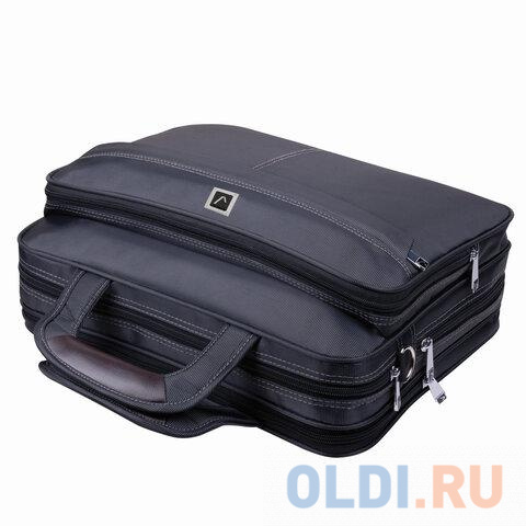 Сумка деловая 15.6" BRAUBERG Control 1 полиэстер серый