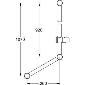 Душевая штанга Grohe Relexa 90 см, с поручнем, хром (28587000) в Москвe