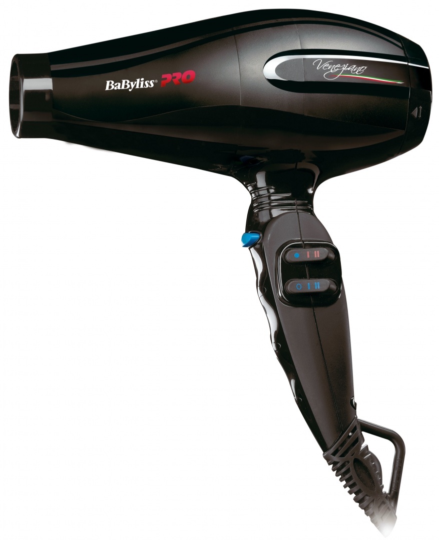 Фен BaByliss Pro Veneziano BAB6600RE 2000Вт, режимов: 3, насадок: 2, черный