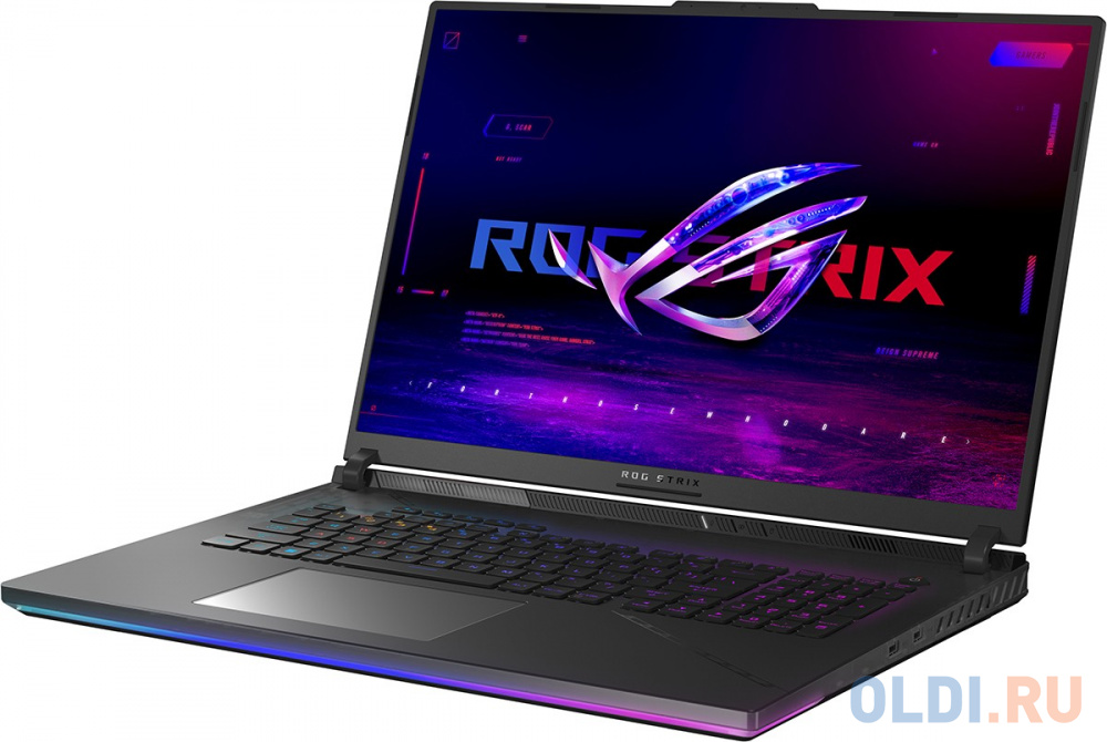 Ноутбук Asus ROG Strix G834JZ-N6068 Core i9 13980HX 32Gb SSD1Tb NVIDIA GeForce RTX4080 12Gb 18" IPS WQXGA (2560x1600) noOS black WiFi BT Cam (90N