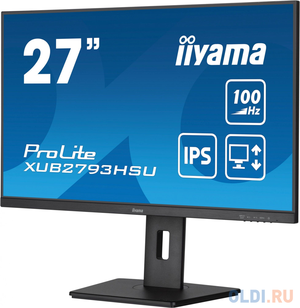 LCD Iiyama 27" XUB2793HSU-B6 {IPS 1920x1080 110Hz 1ms 300cd HDMI DisplayPort USB M/M HAS Pivot}