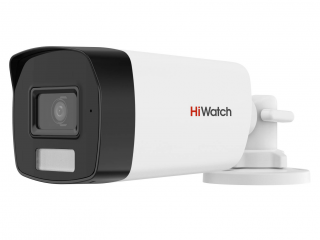 Камера HD-TVI HiWatch DS-T220A 6 мм уличная, корпусная, 2Мпикс, CMOS, до 30 кадров/с, до 1920x1080, ИК подсветка 40 м, -40 - +60, белый/черный (DS-T220A)