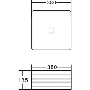 Раковина-чаша BelBagno 38х38 (BB1407) в Москвe