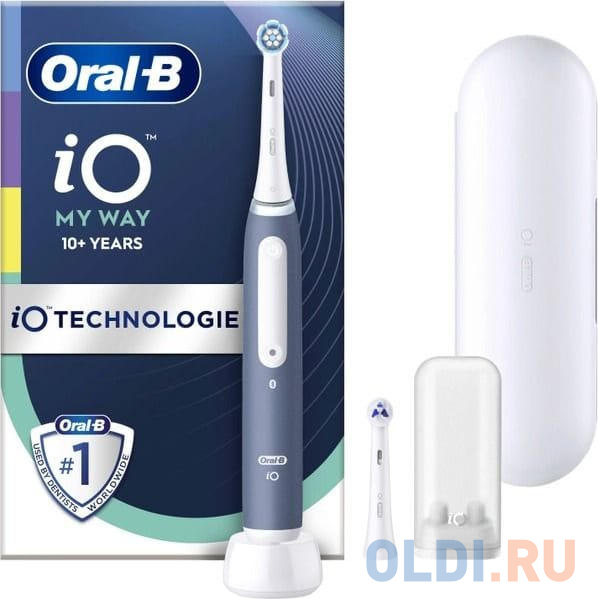 Электрическая зубная щетка IO4 MY WAY OCEAN BLUE+EXTRA BRUSH ORAL-B в Москвe