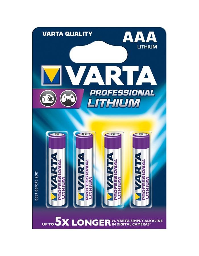 Батарейка Varta Ultra Lithium AAA блистер 4шт.