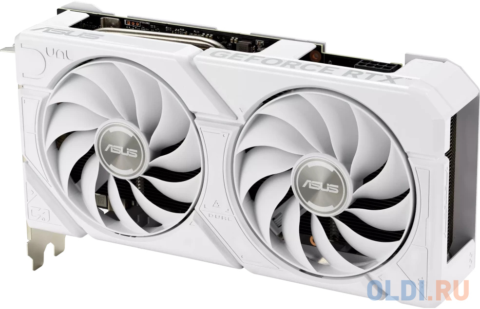 Видеокарта/ VGA ASUS NVIDIA GeForce DUAL-RTX4060-O8G-EVO-WHITE 8GB, GDDR6/128-bit, PCIe 4.0, 1xHDMI 2.1a, 3xDP, 2.5-slot 90YV0JCB-M0NA00