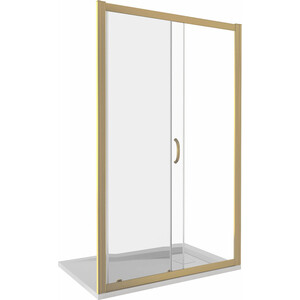 Душевая дверь Good Door Jazz WTW 110х185 прозрачная, золото (WTW-110-C-G)