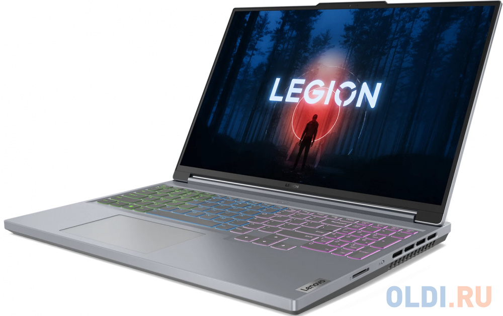 Ноутбук Lenovo Legion Slim 5 16APH8 Ryzen 7 7840HS 16Gb SSD1Tb NVIDIA GeForce RTX4070 8Gb 16" IPS WQXGA (2560x1600) noOS grey WiFi BT Cam (82Y900