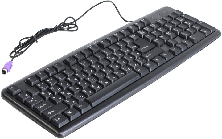 Клавиатура проводная Oklick 100 M Standard Keyboard Black PS/2, мембранная, PS/2, черный