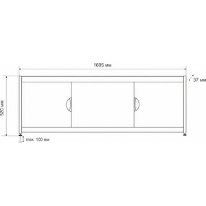 Ванна стальная Kaldewei Saniform Plus 373-1 170x75 с экраном Emmy Малибу и ножками