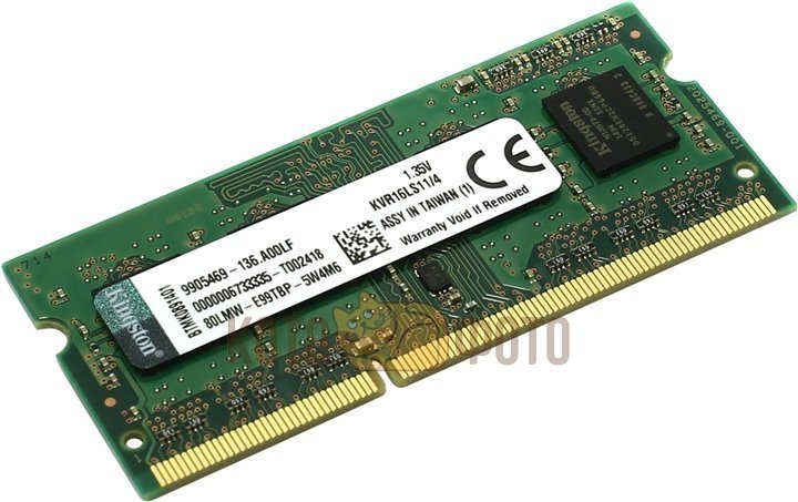 Память оперативная DDR3L Kingston 4Gb (KVR16LS11/4) в Москвe