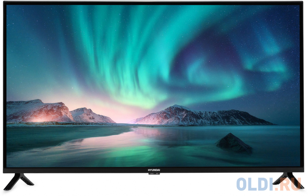 Телевизор LED Hyundai 40&quot; H-LED40BS5002 Android TV Frameless черный FULL HD 60Hz DVB-T2 DVB-C DVB-S DVB-S2 USB WiFi Smart TV