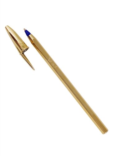 Ручка шариковая BIC CRISTAL GOLD 9213401, синий, пластик, колпачок, картонная коробка (9213401)