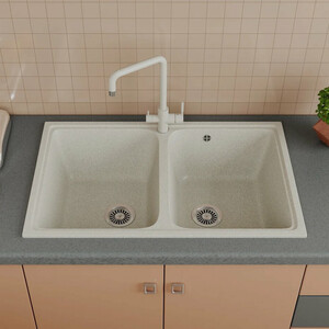 Кухонная мойка и смеситель GreenStone GRS-15-308, GS-005-308 черный