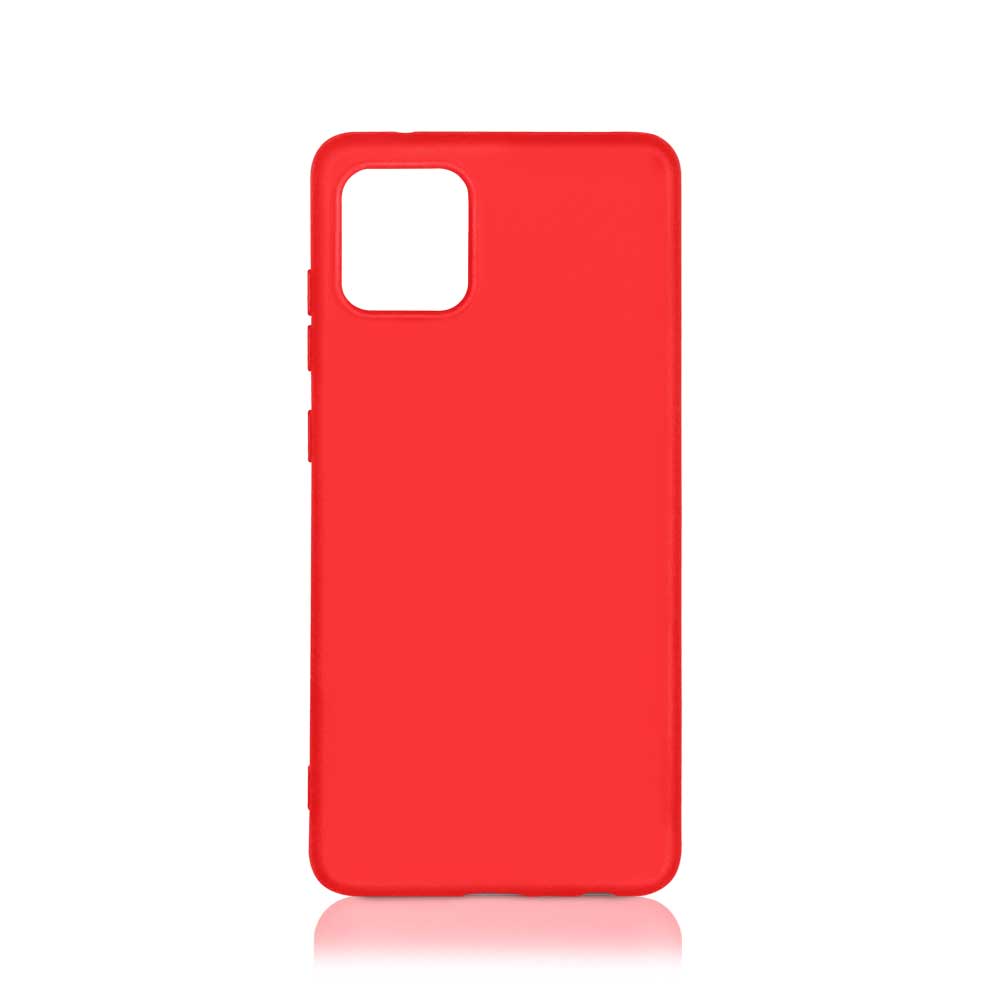 Чехол DF для Samsung Galaxy A03 Core Silicone Red sOriginal-33 в Москвe