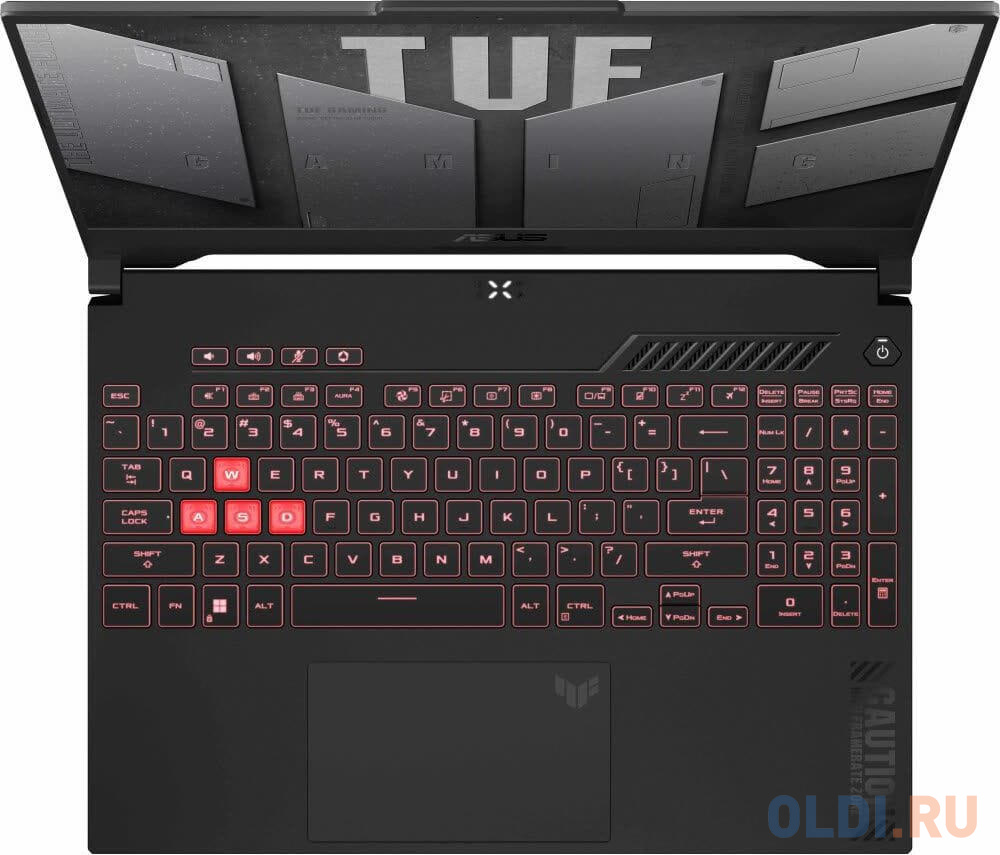 Ноутбук Asus TUF Gaming F15 FX507VV-LP148 15.6&quot;/FHD/IPS/144Hz/Core i7-13620H/16Gb/SSD1Tb/RTX 4060 8GB/noOS/Mecha Gray (90NR0BV7-M00AA0)