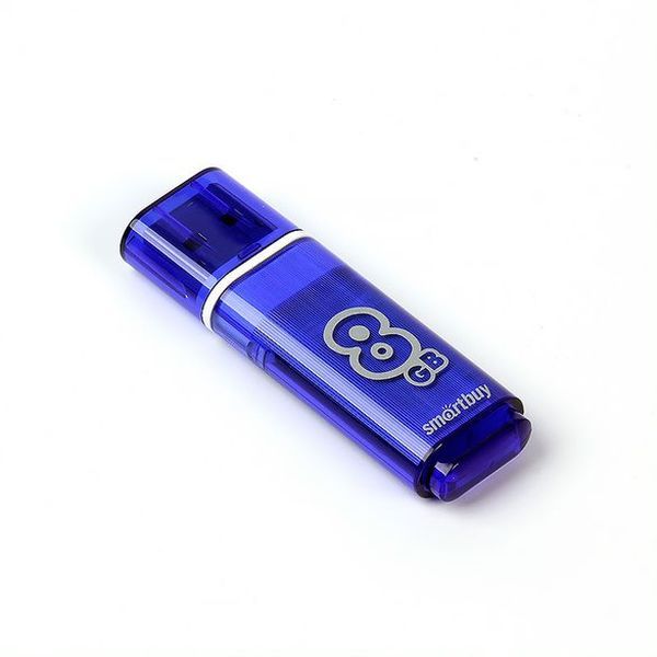 Флешка Smartbuy 8Gb Glossy Blue (SB8GBGS-B)