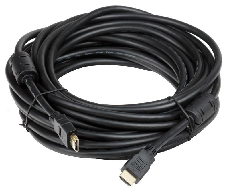 Кабель Ningbo HDMI (m)-HDMI (m) 10м ферриткольца позолоченные контакты (HDMI-10M-MG(VER14)) в Москвe