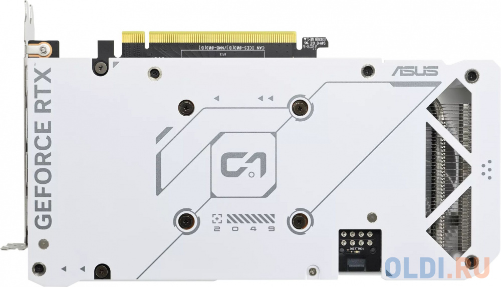 Видеокарта Asus PCI-E 4.0 DUAL-RTX4060TI-O8G-WHITE NVIDIA GeForce RTX 4060TI 8192Mb 128 GDDR6 2565/18000 HDMIx1 DPx3 HDCP Ret в Москвe