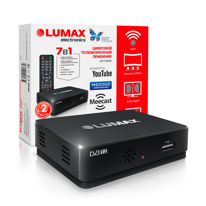 TV-тюнер DVB-T2 Lumax DV1120HD в Москвe