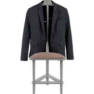 Вешалка костюмная с сиденьем Мебелик В 26Н серый (П0004677)