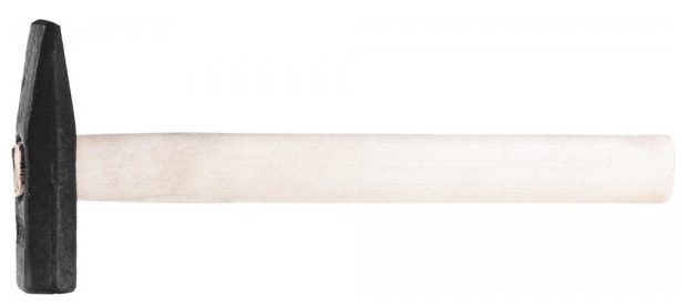 Молоток слесарный, рукоять дерево, боек сталь 200 г, СИБИН 20045-02