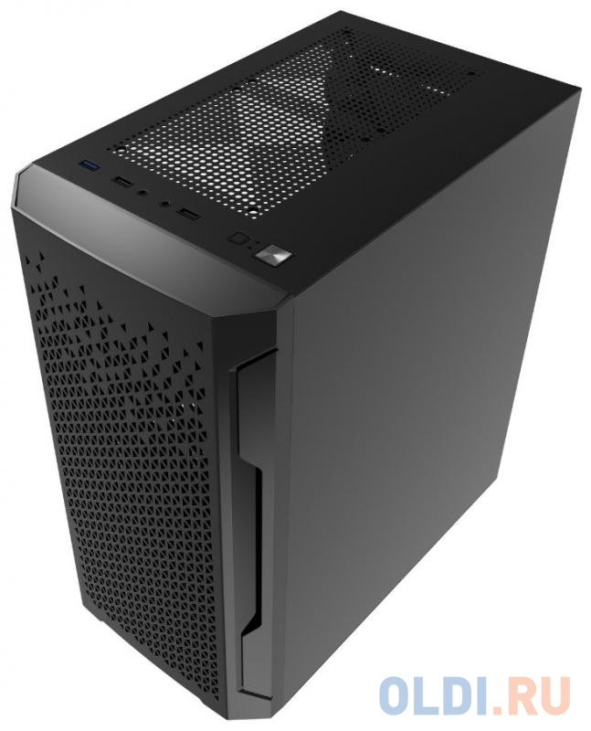 Корпус microATX Powercase CMIMZB-F2SI Без БП чёрный