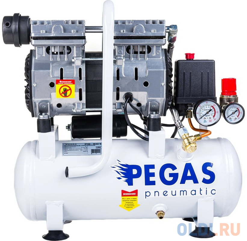 Pegas pneumatic малошумный компрессор PG-601 безмасляный 6615