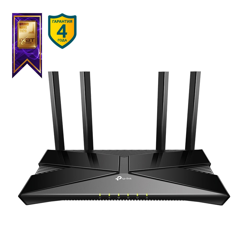 Wi-Fi роутер TP-LINK Archer AX23, 802.11a/b/g/n/ac/ax, 2.4 / 5 ГГц, до 1.2 Гбит/с, LAN 4x1 Гбит/с, WAN 1x1 Гбит/с, внешних антенн: 4x5dBi