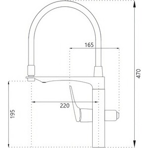 Смеситель для кухни Haiba HB816 с подключением фильтра, хром (HB76816) в Москвe