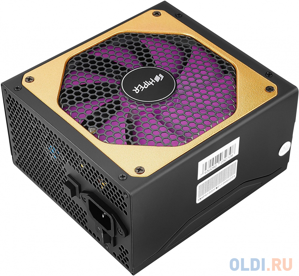 блок питания для ПК 1100 Ватт/ PSU HIPER HPG-1100FM (1000W 80+Gold, 14cm Fan, 220V input, Efficiency 90%, Modular, Black) BOX в Москвe