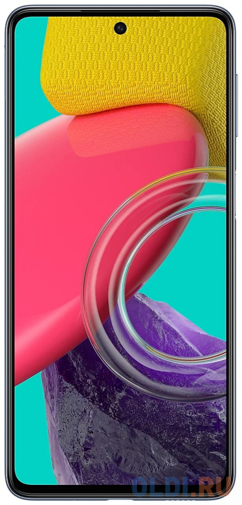 Смартфон Samsung SM-M536 Galaxy M53 256Gb 8Gb синий моноблок 3G 4G 2Sim 6.7" 1080x2400 Android 11 108Mpix 802.11 a/b/g/n/ac NFC GPS GSM900/1800 G в Москвe