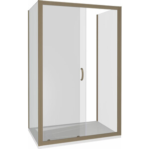 Душевой уголок Good Door Jazz WTW+SP+SP 120x80 тонированный, бронза