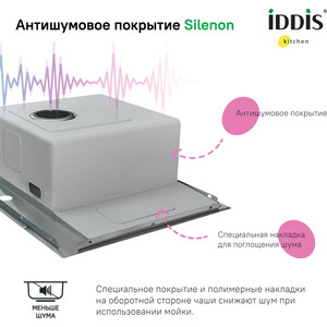 Кухонная мойка IDDIS Haze 78х51 сатин (HAZ78SLi77) в Москвe