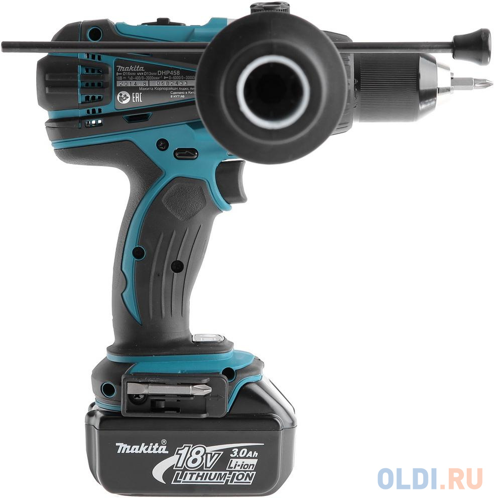 Аккумуляторная дрель-шуруповерт Makita DHP458RFE