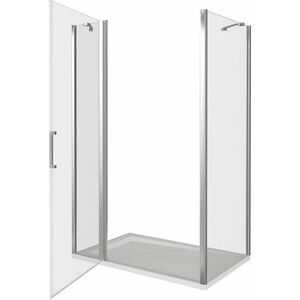 Душевой уголок Good Door Pandora WTW+SP 120x80 с поддоном, прозрачный, хром в Москвe