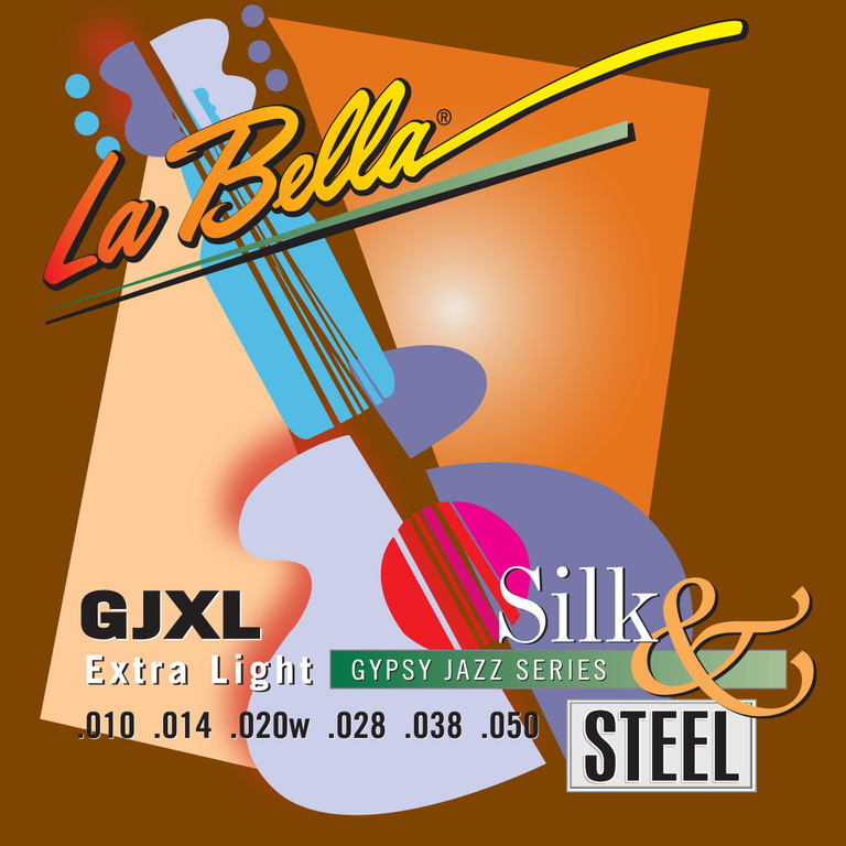 Струны LaBella GJXL-LE Gypsy Jazz Silk&Steel Extra Light 10-50 для акустической гитары