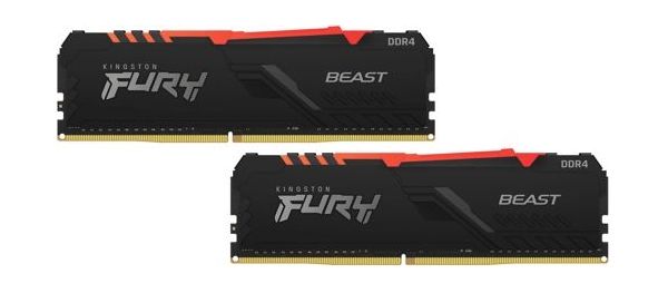 Память оперативная DDR4 Kingston Fury Beast 16GB 3733MHz (KF437C19BBAK2/16)