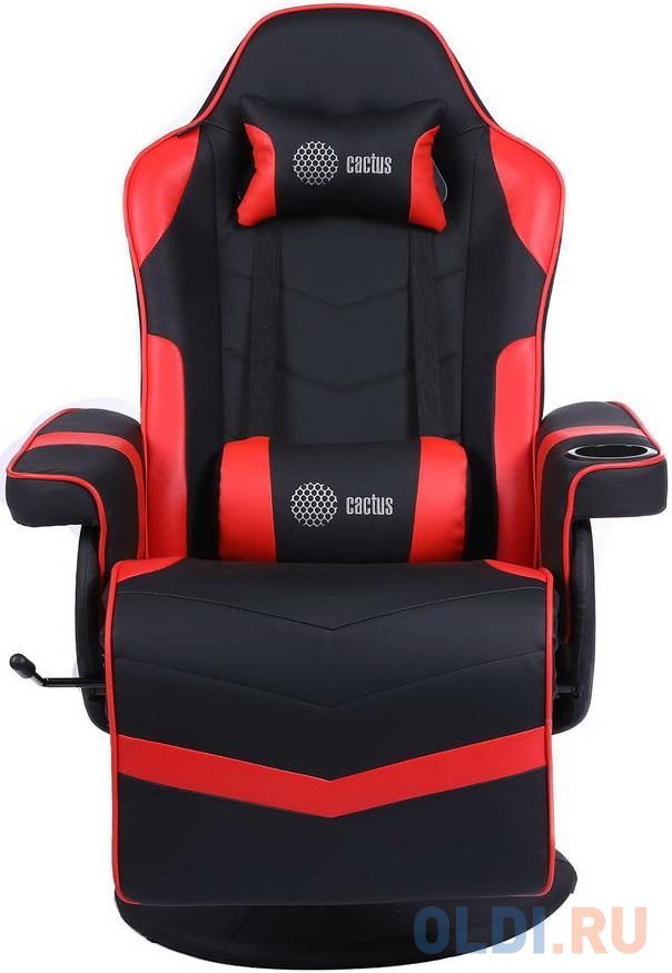 Кресло для геймеров Cactus CS-CHR-GS200BLR чёрный красный