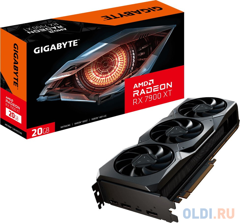 Видеокарта GigaByte Radeon RX 7900 XT GV-R79XT-20GC-B 20480mb