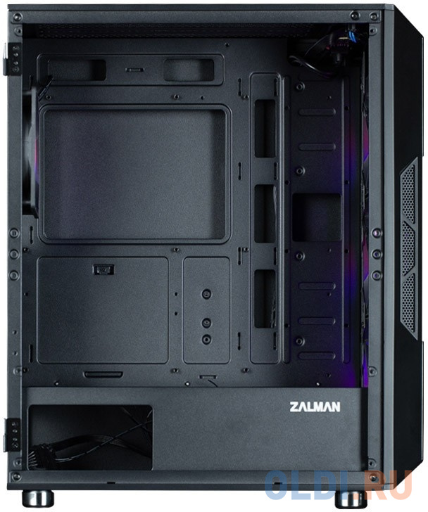 ZALMAN I3 NEO ARGB BLACK, ATX, BLACK, FRONT MESH, WINDOW, 2x3.5", 3x2.5", 1xUSB2.0, 2xUSB3.0, FRONT 3x120mm ARGB, REAR 1x120mm ARGB