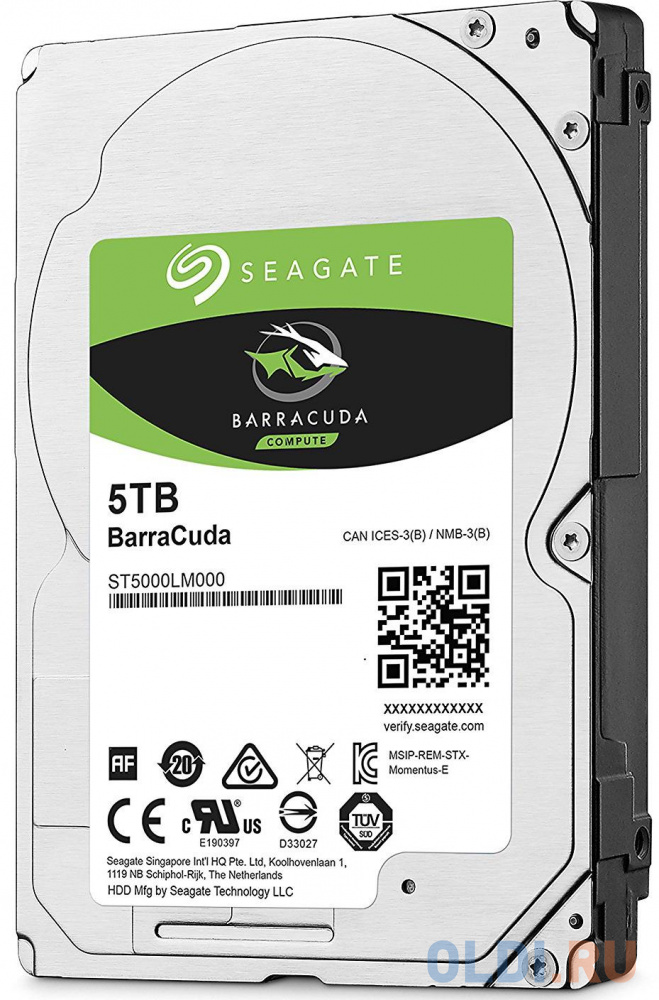 Жесткий диск для ноутбука 2.5" 5Tb 5400rpm 128Mb cache Seagate Mobile Barracuda Guardian SATAIII ST5000LM000