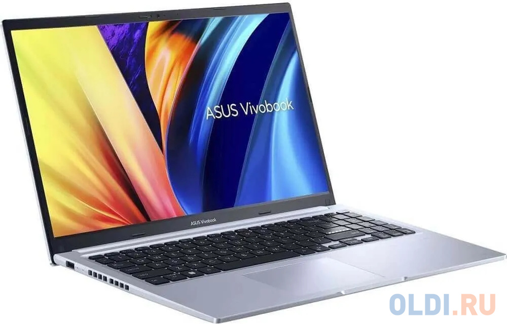 Ноутбук ASUS VivoBook Series X1502ZA-EJ2233 15.6" 1920x1080/Intel Core i3-1220P/RAM 8Гб/SSD 512Гб/Intel UHD/ENG|RUS/DOS серебристый 1.7 кг 90NB0V