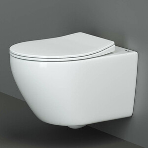 Унитаз подвесной безободковый Ceramica Nova Pearl с сиденьем микролифт (CN8001)